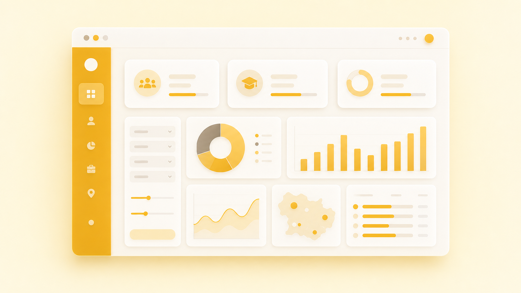 Portfolio cover for the AVAA alumni analytics Power BI dashboard case study